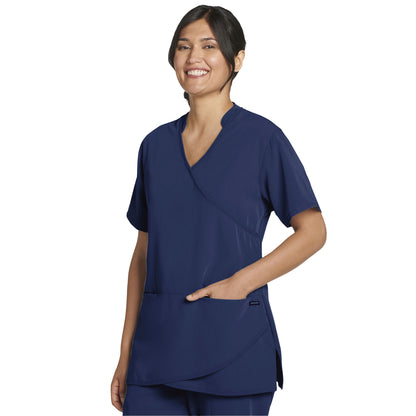 Jockey Petal Women's Mock Wrap Scrub Top 2482