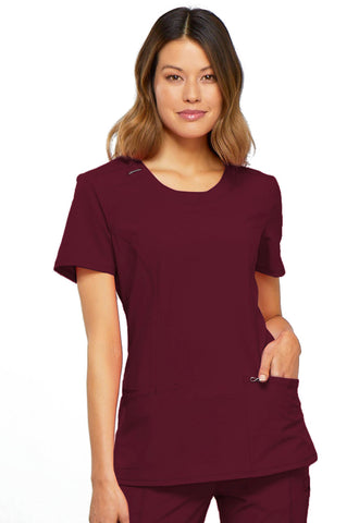 Cherokee Antimicrobial Round Neck Scrub Top 2624A