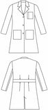 Landau 37" Ladies Traditional Notebook Lab Coat 3165