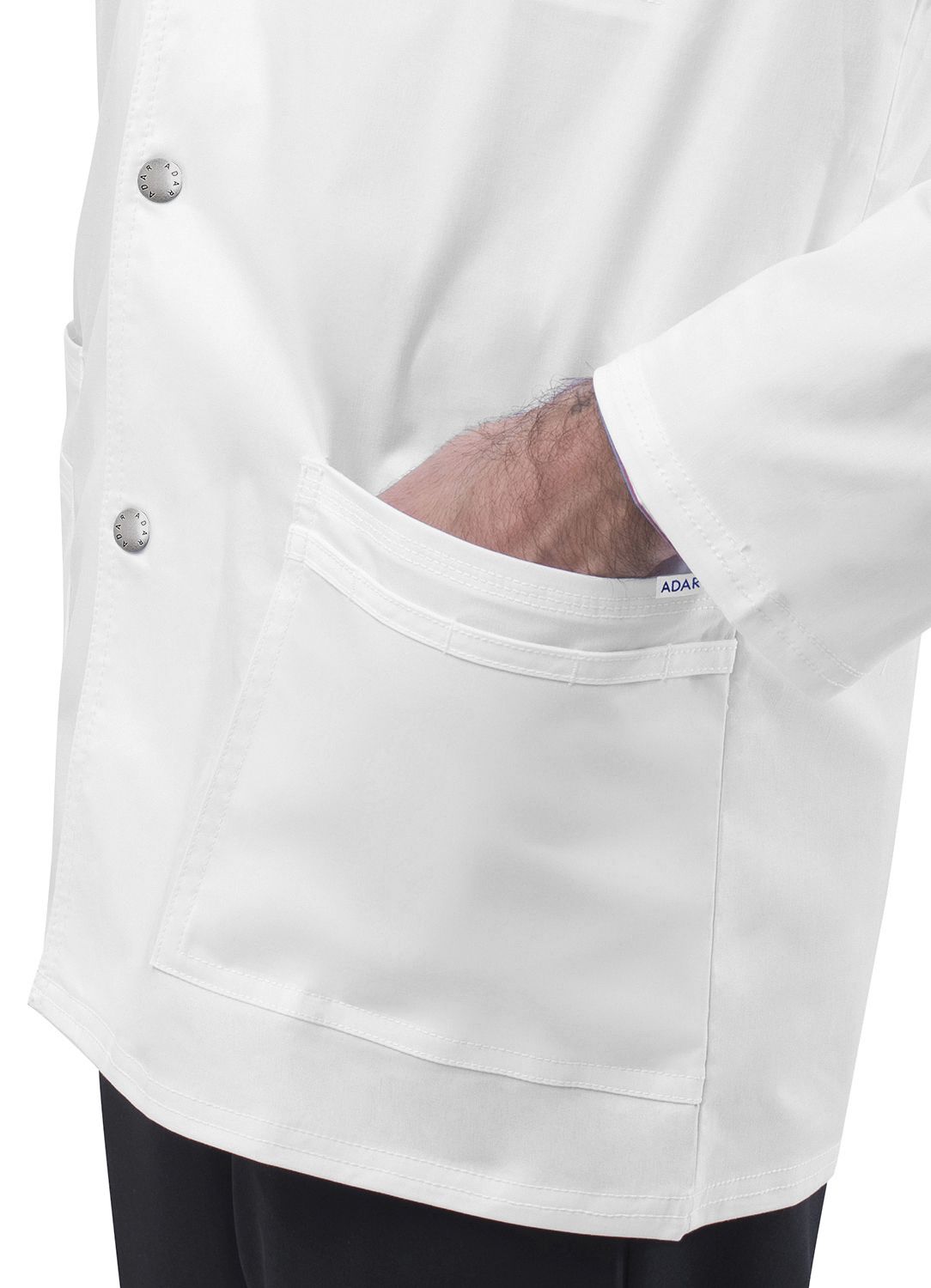 Unisex 31" Stretch Snap Front Adar Lab Coat 3302