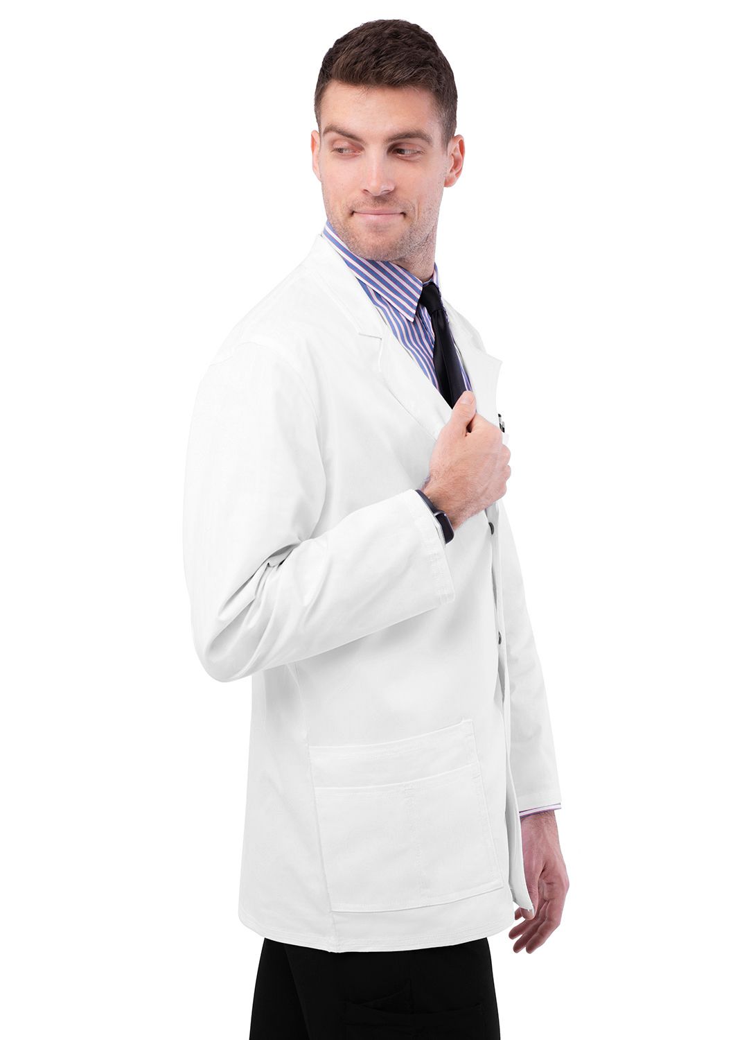 Unisex 31" Stretch Snap Front Adar Lab Coat 3302