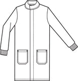 Fashion Seal Unisex Fluid Resistant Snap Lab Coat 6431