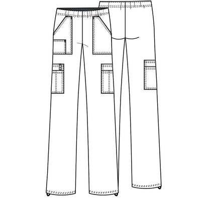 Cherokee Core Stretch Women's Mid Rise Stretch Cargo Pants 4005