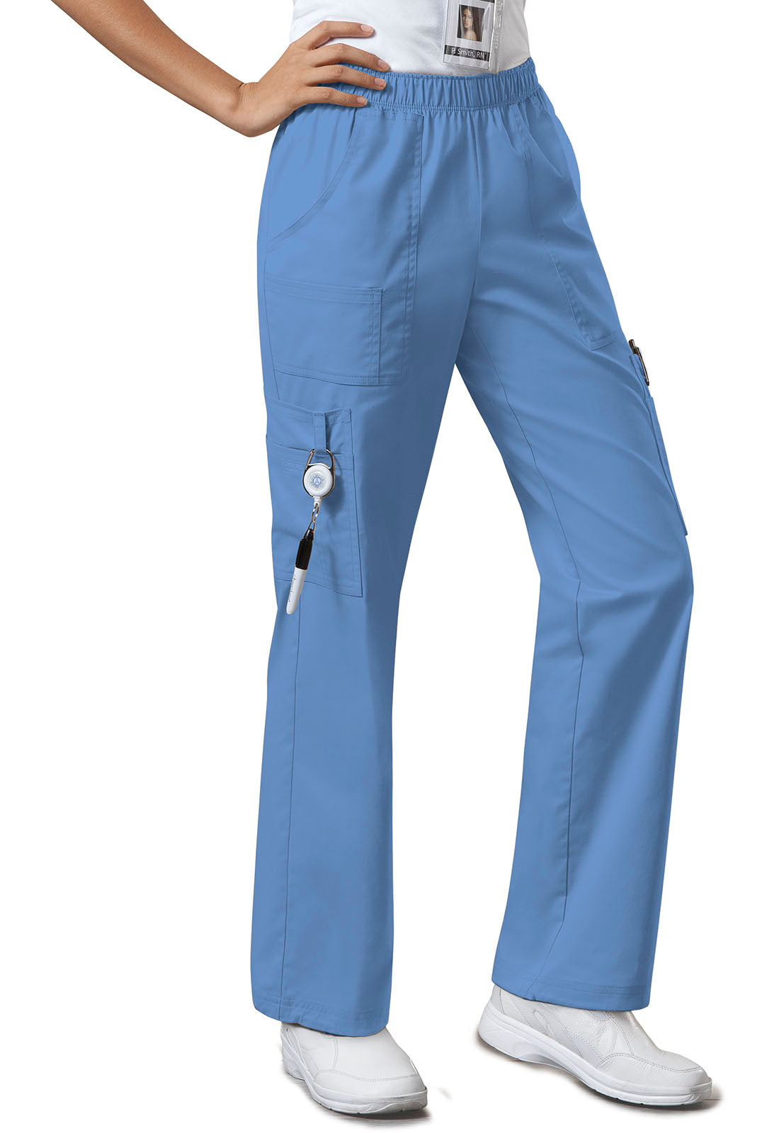 Cherokee Core Stretch Women's Mid Rise Stretch Cargo Pants 4005