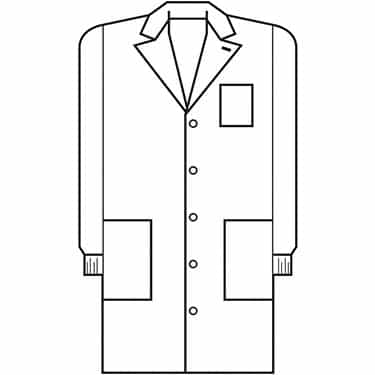 Meta Fluid Resistant 40" X-Static Fluid Resistant Lab Coat 11653