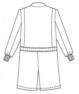 Meta Fluid Resistant 40" X-Static Fluid Resistant Lab Coat 11653