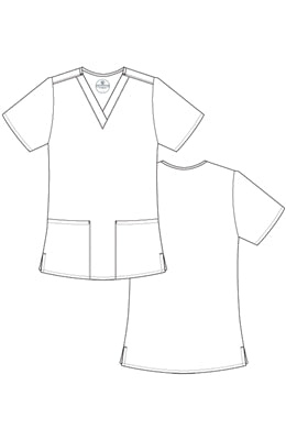 Fundamentals Women's 2 Pocket V-Neck Scrub Top 14700