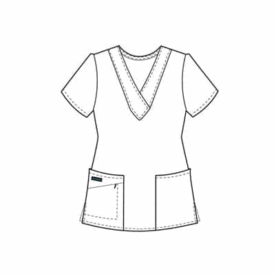 Jockey Women's V-Neck Crossover Scrub Top 2206