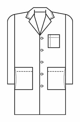 Meta 40" Men's 5 Pocket Lab Coat 267