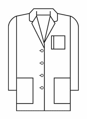 Meta Men's 34" Mid Length Lab Coat 5007