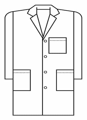 Meta 40" Unisex Lab Coat 6116