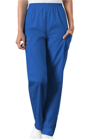 Cherokee WorkWear Women's Elastic Waist Pull On Scrub Pants-4001