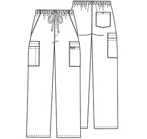 Cherokee Workwear Men's Fly Cargo Scrub Pants 4243