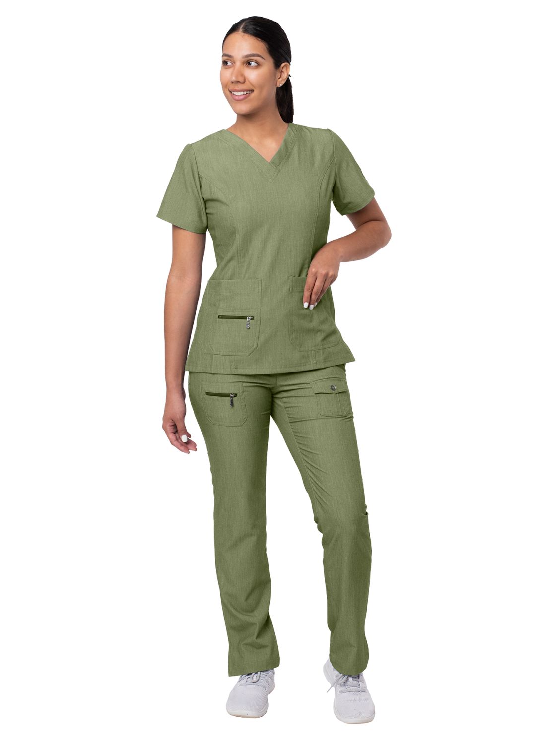 Adar 4400 Olive Scrub Set
