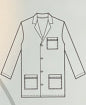 Fashion Seal 34" Lab Coat 447