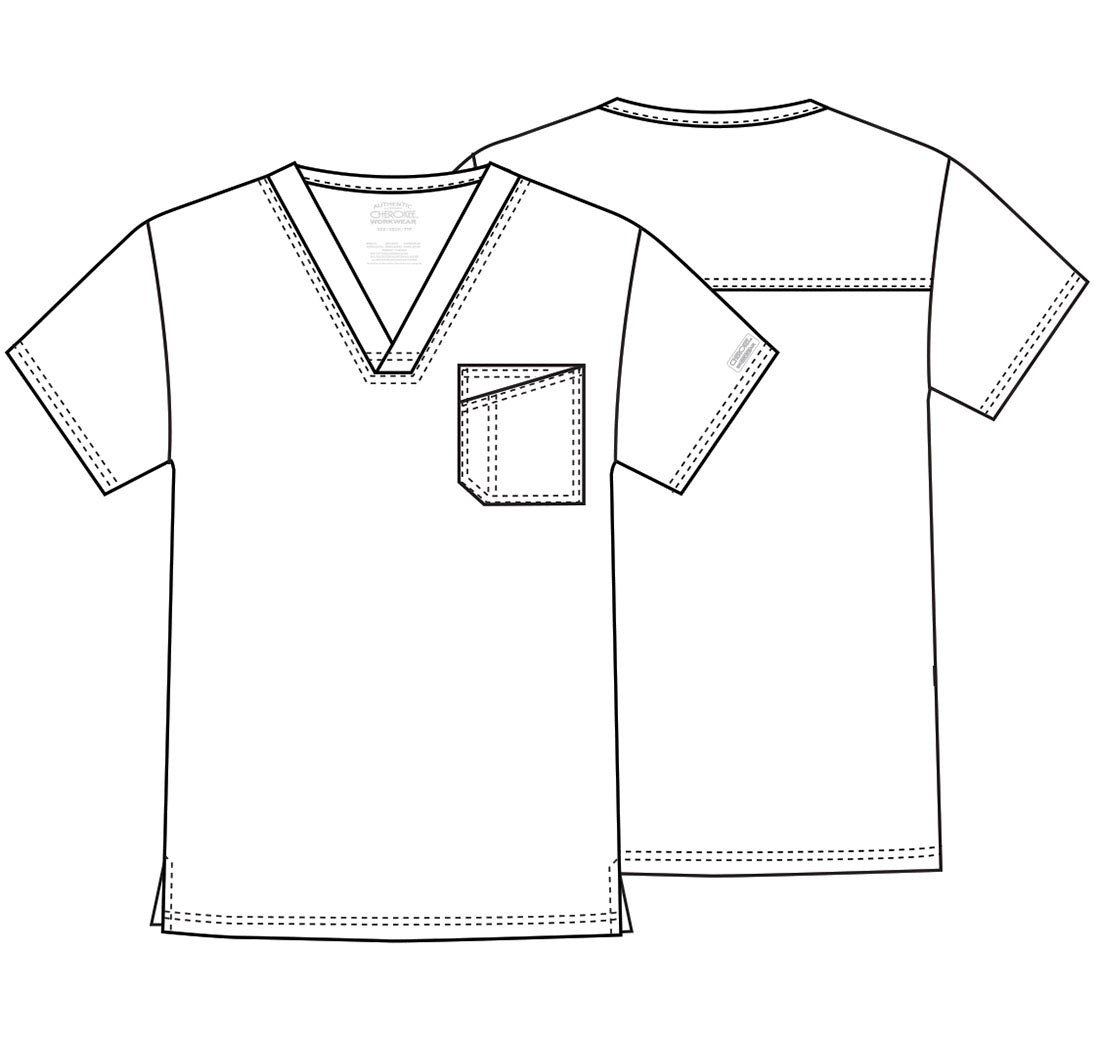 Cherokee Men's V-Neck Scrub Top 4743