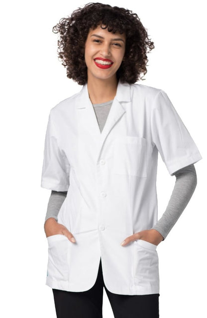 One Line Lab Wear Adar Short Sleeve Coat | Lab Coats | Personalized Embroidery | Labwear ...