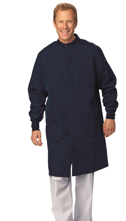 Fashion Seal Fluid Resistant Unisex Snap Lab Coat 6419