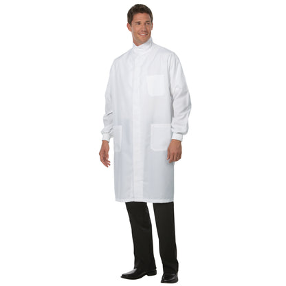 Fashion Seal Unisex Fluid Resistant Snap Lab Coat 6430