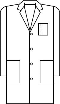 Fashion Seal 41" All Cotton Lab Coat 415