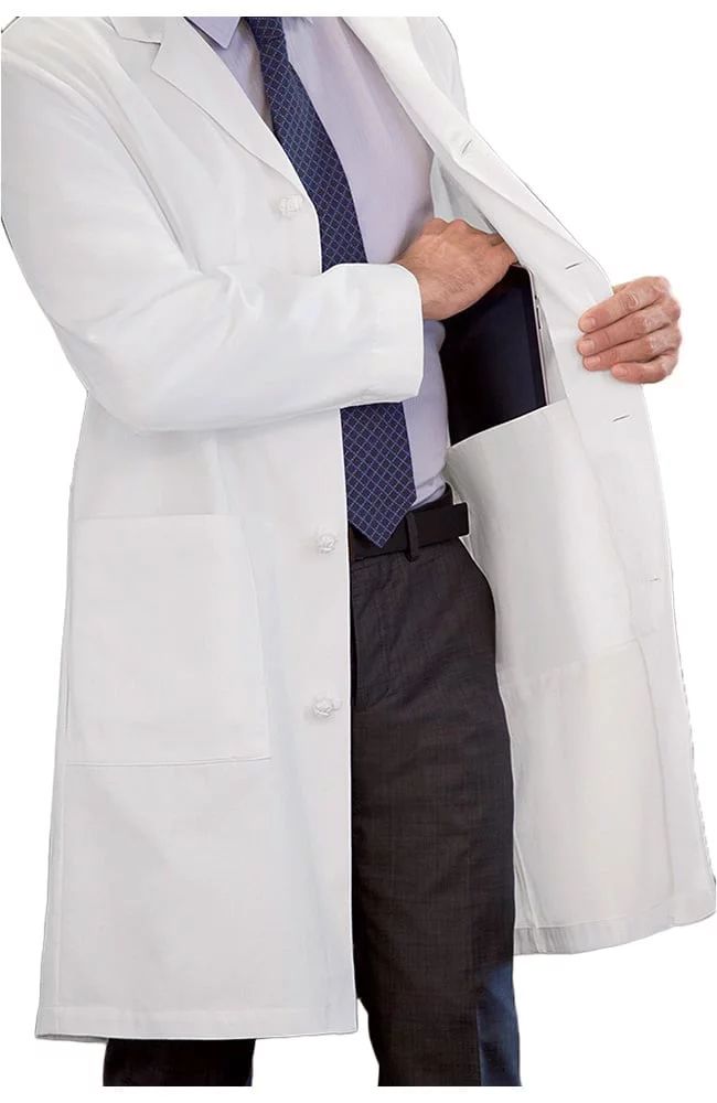 Meta Men's 44" Cotton Knot Button iPad Coat 808