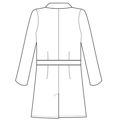 Meta Ladies 38" Cotton Knot Button iPad Coat 763
