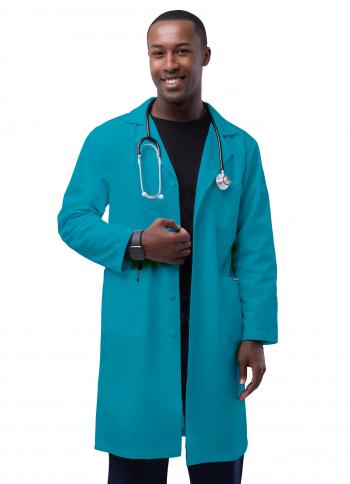 803 Teal Lab Coat
