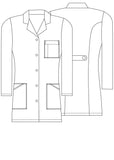 Women's 36" Slim-Fit Lab Coat by Adar 804