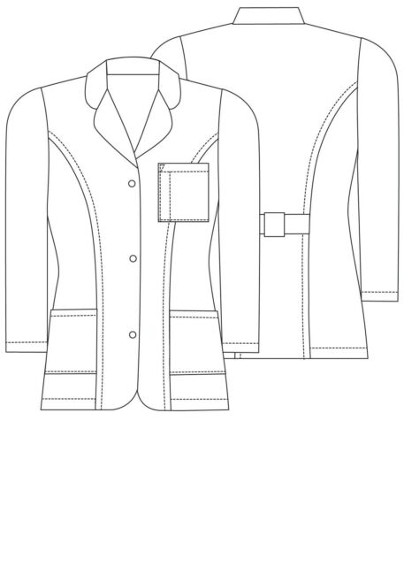 Women's 30" Adar Princess Seam Lab Coat 806