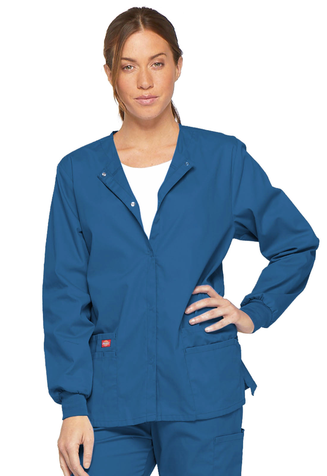 Dickies EDS Ladies Snap Warm up Scrub Jacket 86306