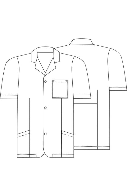 Adar 31" Unisex Short Sleeve Lab Coat 2816
