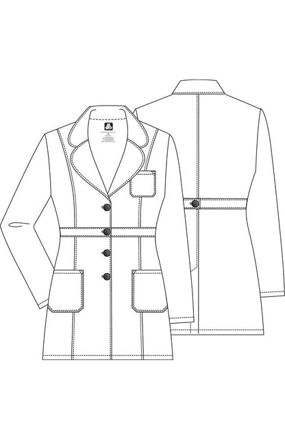 Adar Women's 33" Belted Lab Coat 2817