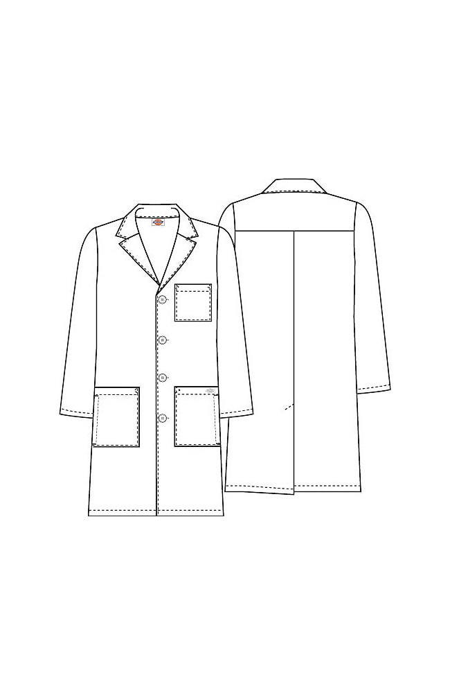 Dickies Unisex EDS Signature 40" Lab Coat, White 83403