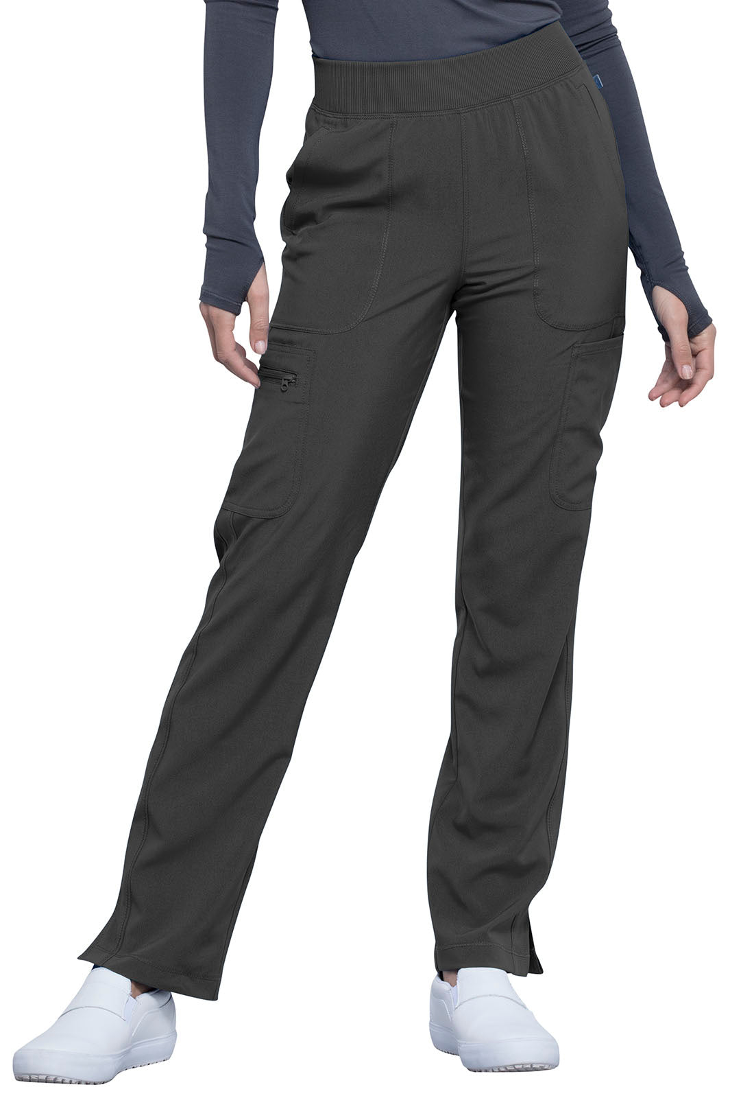Cherokee Infinity Women's Rib Knit Cargo Scrub Pants CK065A
