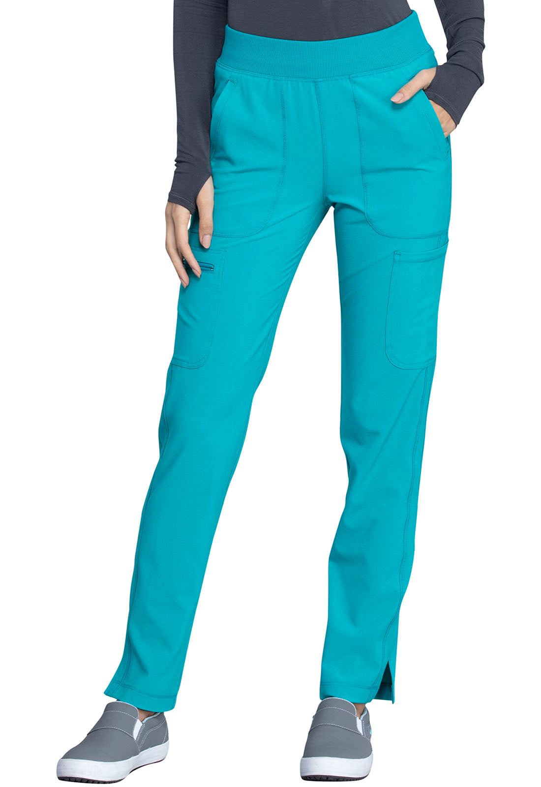 Cherokee Infinity Women's Rib Knit Cargo Scrub Pants CK065A