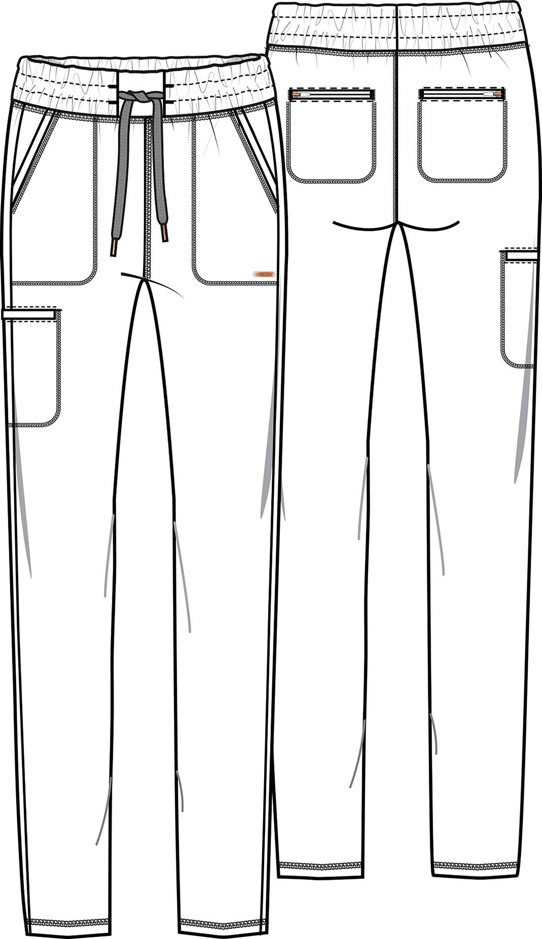 Cherokee Women's Tapered Leg Drawstring Pants CK095