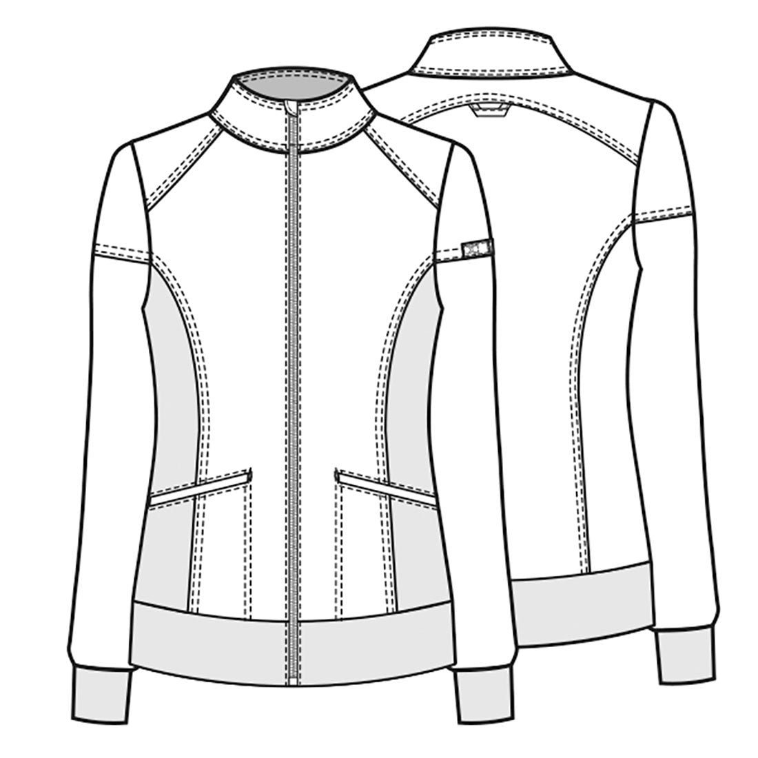 Cherokee Ladies Zipper Front Jacket CK303