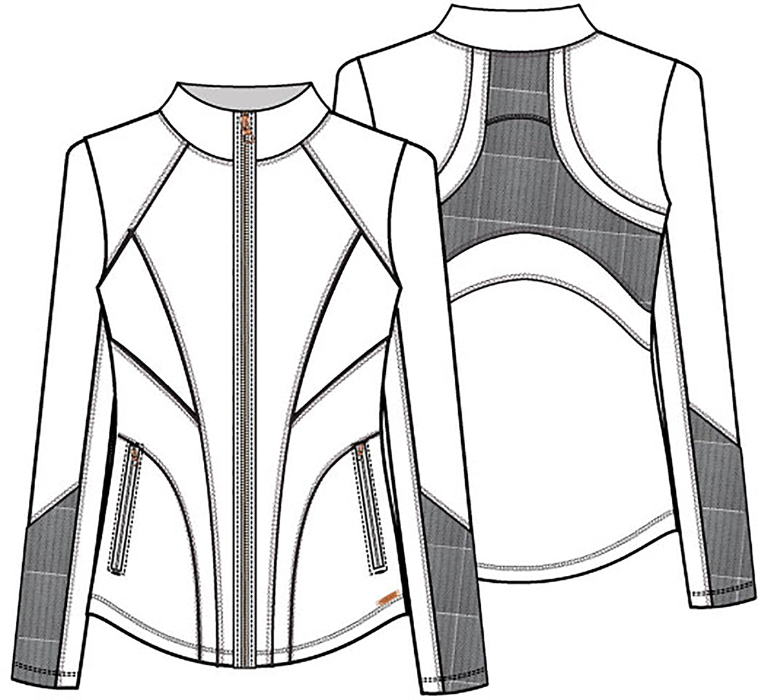 Cherokee Form Women's Zip Front Scrub Jacket CK390