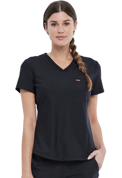Cherokee FORM Women's Tuckable V Neck Scrub Top CK819