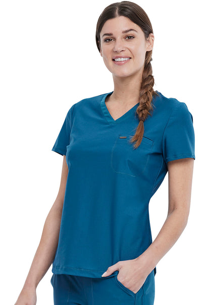Cherokee FORM Women's Tuckable V Neck Scrub Top CK819