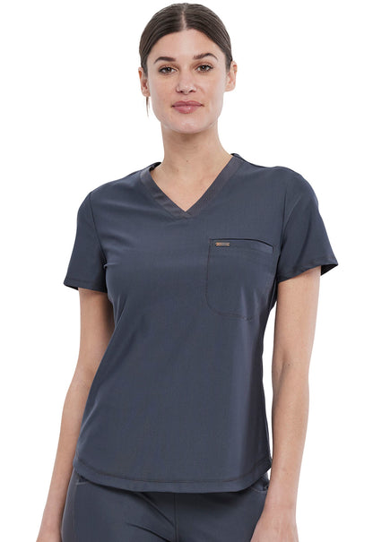 Cherokee FORM Women's Tuckable V Neck Scrub Top CK819