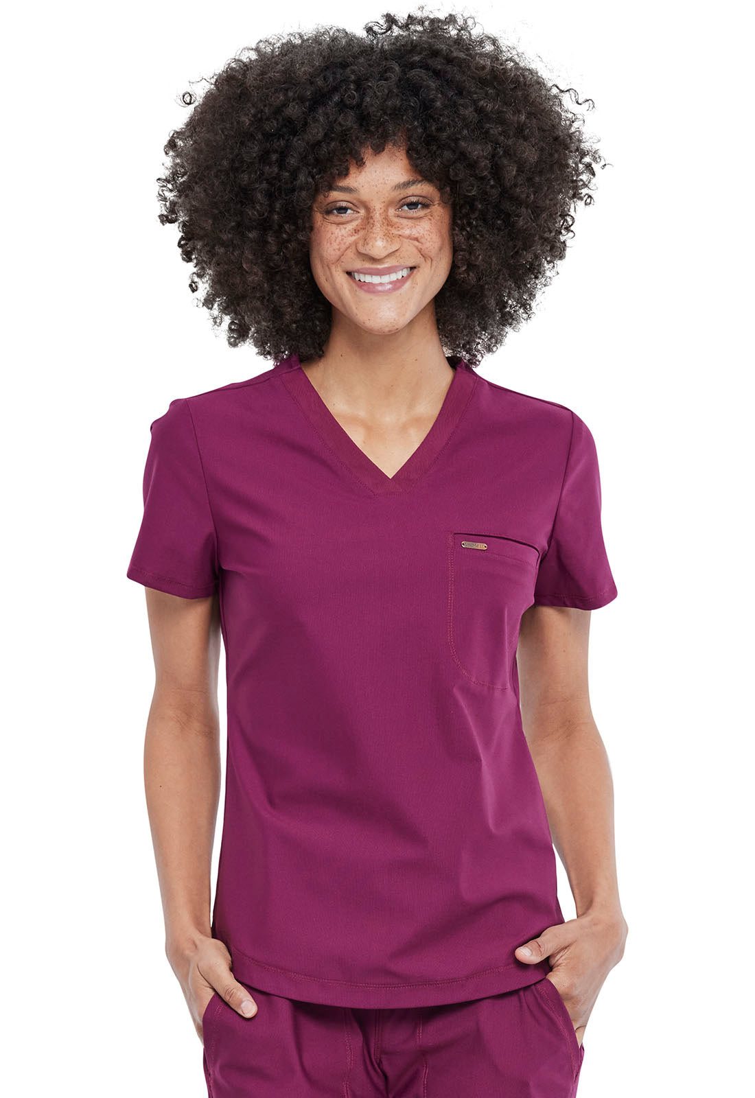 Cherokee FORM Women's Tuckable V Neck Scrub Top CK819