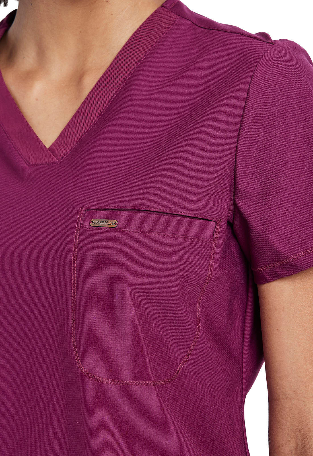 Cherokee FORM Women's Tuckable V Neck Scrub Top CK819