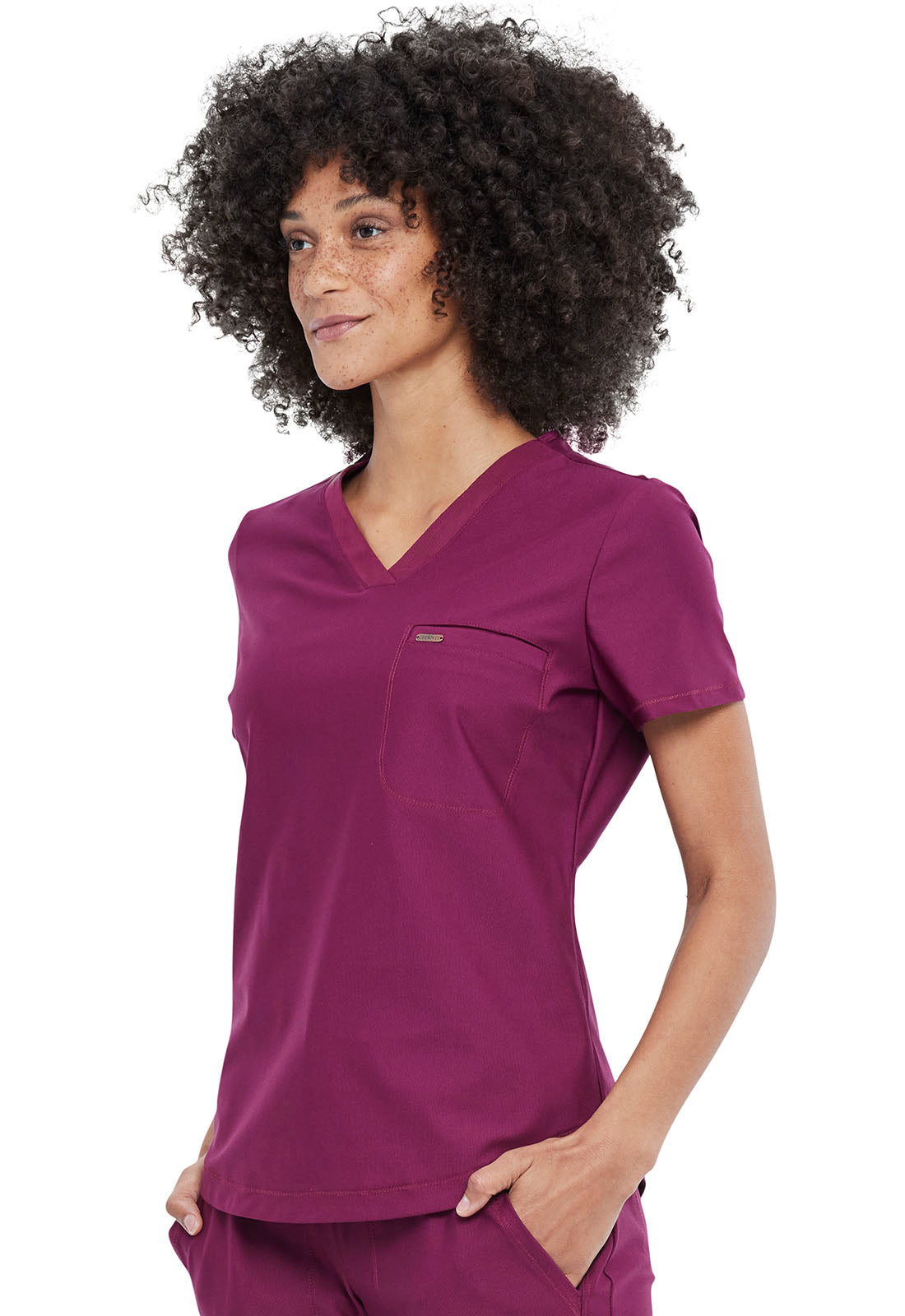 Cherokee FORM Women's Tuckable V Neck Scrub Top CK819