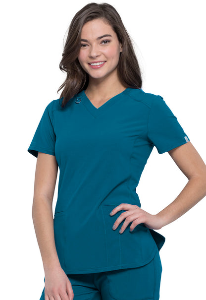 Cherokee Women's Chic V Neck Scrub Top CK865A