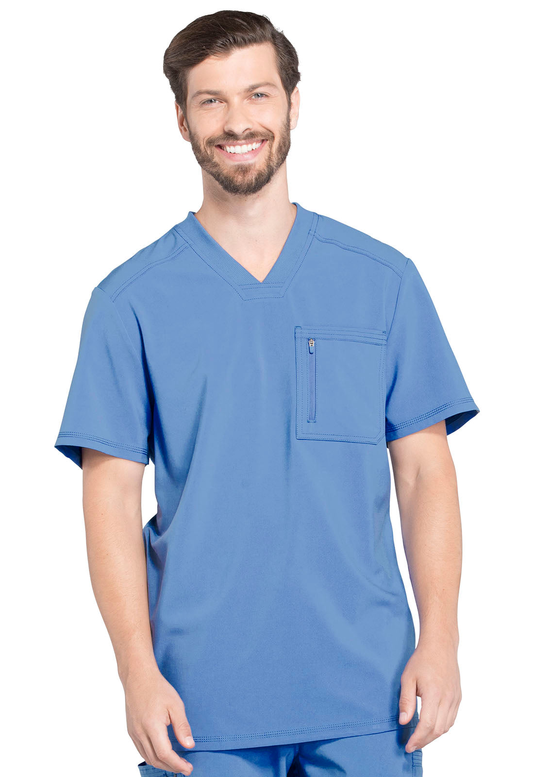 Cherokee Men's Antimicrobial Athletic Scrub Top ck910A
