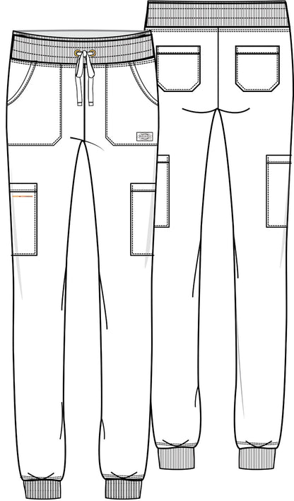 Dickies Essentials Women's Mid Rise Jogger Cargo Scrub Pant DK065