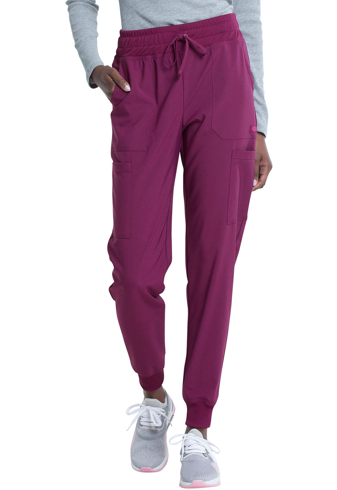 Dickies Essentials Women's Mid Rise Jogger Cargo Scrub Pant DK065
