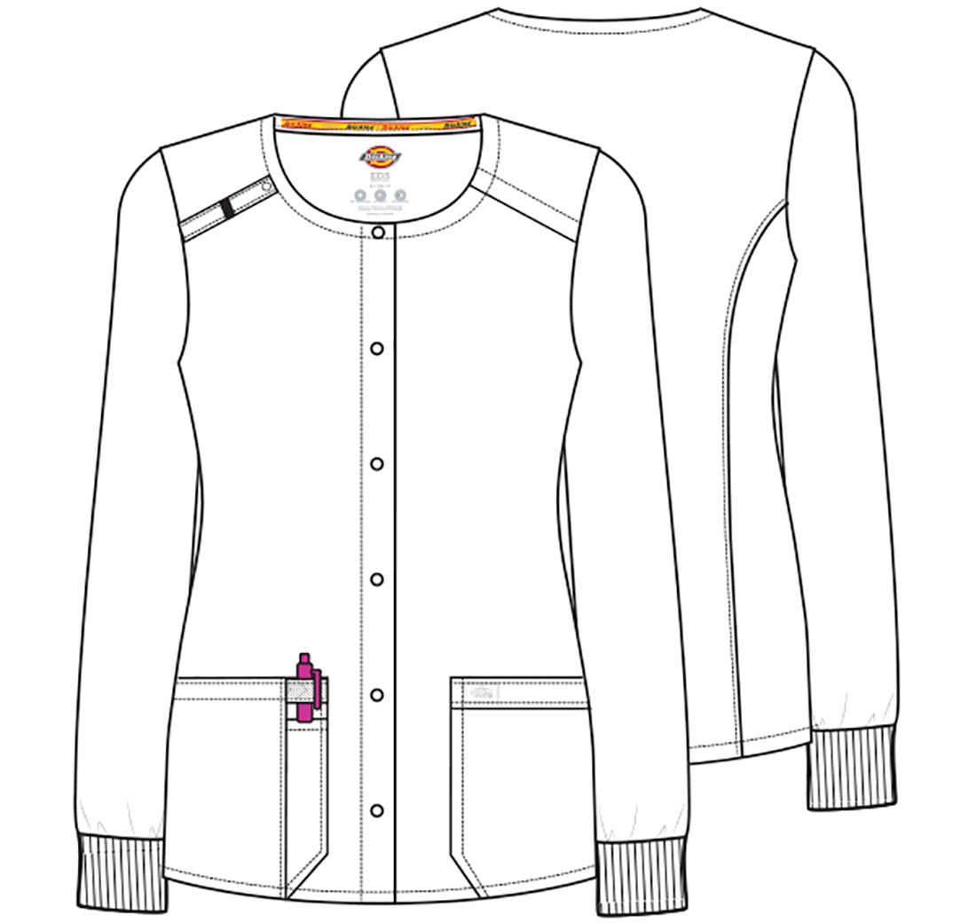 Dickies Essentials Women's Snap Front Scrub Jacket DK305