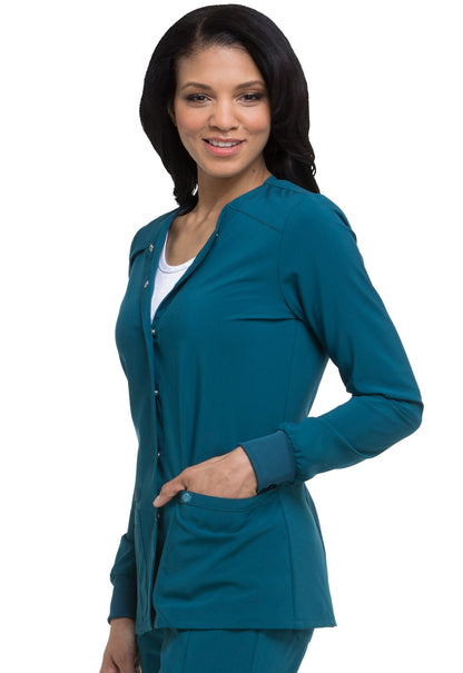 Dickies Essentials Women's Snap Front Scrub Jacket DK305